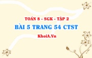 Bài 5 trang 54 Toán 8 Chân trời sáng tạo Tập 2